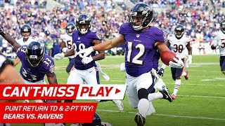 Ravens Go to OT w/ Punt Return TD & One-Handed Catch on Two-Point Try! | Can't-M