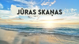 Jūras skaņas, šalkoņa, viļņi, putni, nomierinošs baltais troksnis | ocean waves