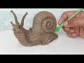 snail making | how to make snail with clay #snail #clayart #claycraft #trending #sculpture