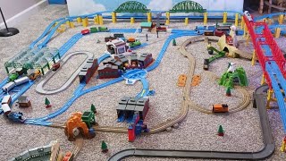 MY BIGGEST TOMY/TRACKMASTER LAYOUT YET? | Layout Tour and Running Session