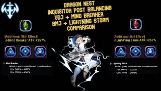 Inquisitor Post Character Balancing Comparison : VDJ + Mind Breaker \u0026 BMJ + Ligthning Storm