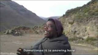 Basotho shepherd in Lesotho