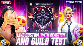 FF LIVE ✨ GUILD TEST 👻 || FF LIVE GUILD TEST #freefirelive #nonstopgaming #classyff #rahulffofficial