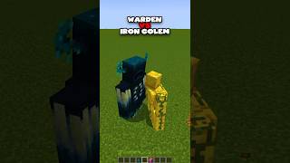 Minecraft Warden VS All Iron Golems: Mob Battle 💀 #shorts #minecraft
