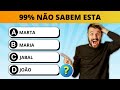 10 PERGUNTAS BÍBLICAS NÍVEL DIFÍCIL - QUIZ BÍBLICO #59