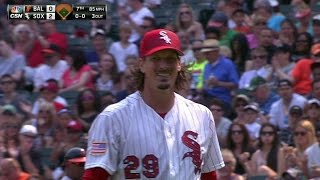 BAL@CWS: Samardzija fans Parmelee to get out of jam