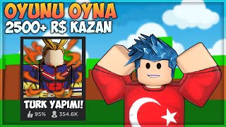 😍 %100 TÜRK YAPIMI OYUNUMUZU OYNAYAN HERKES 2500 R$ KAZANIYOR | Roblox Türkçe