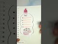 Paper note idea | Cute pink sticker for bullet journal 🥰 #journal #shorts