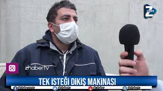 Tek isteği bir dikiş makinası