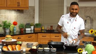 Chef Alfred Serves Great Day Washington the Perfect Stovetop Burger