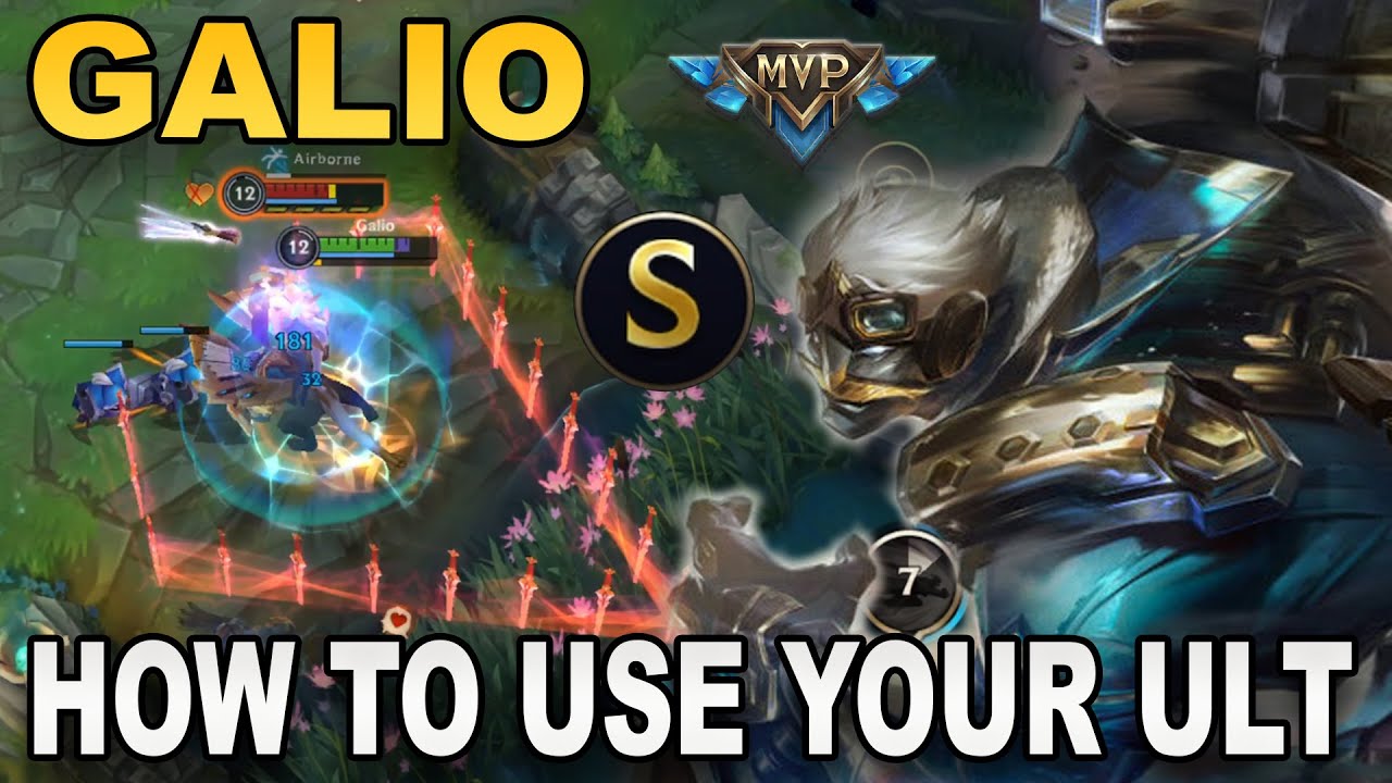 USE YOUR ULT THIS WAY | Galio Support | Build & Runes | Wild Rift - YouTube