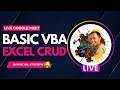 Live: VBA Dasar Dalam Membuat Form Input (CRUD) Yang Cocok Untuk Pemula