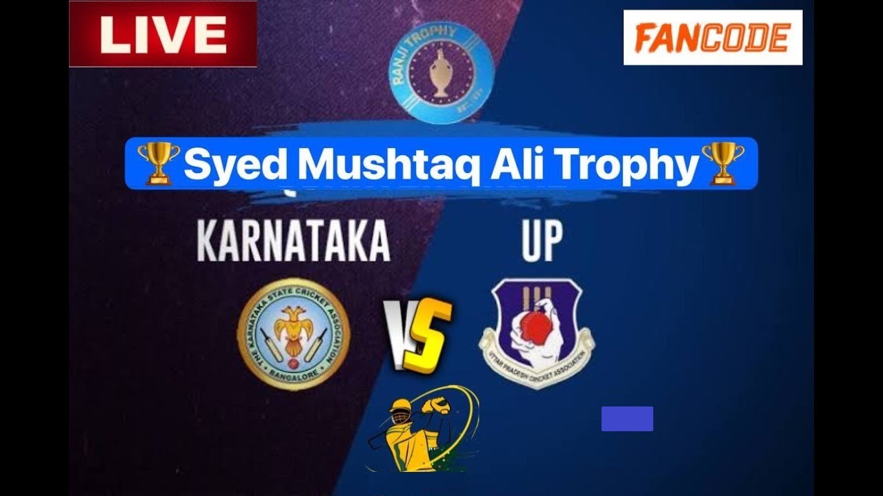 KAR Vs UP 99th Match Live | Karnataka Vs Uttar Pradesh | Syed Mushtaq ...