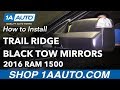 How to Install Black Trail Ridge Tow Mirrors 13-17 Dodge Ram