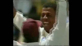 *RARE* Mervyn Dillon debut First Test Wicket of Nayan Mongia - 1996-97