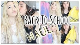 Back To School: Clothing Haul with my Boyfriend! || ZiziMakeup