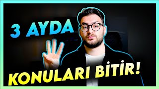 3 AYDA YKS BİTİRME PROGRAMI!