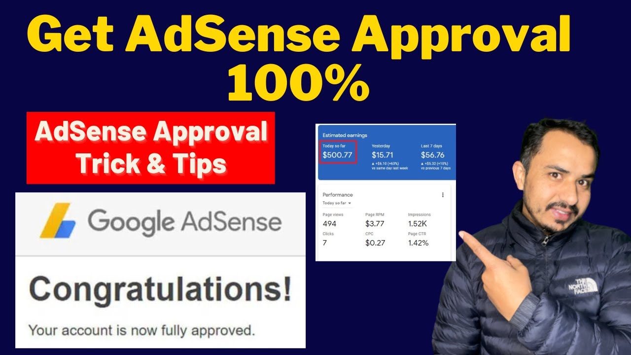 Get AdSense Approval 100% | Google AdSense Approval Trick & Tips || How ...