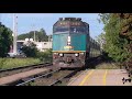 via rail train comming from toronto arrives in woodstock station 1 train channel