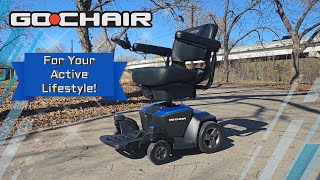 FOR AN ACTIVE LIFESTYLE: Go-Chair Travel Electric Wheelchair by Pride Mobility