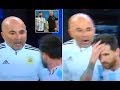 Jorge Sampaoli appears to ask Lionel Messi if he should put Sergio Aguero on   Daily Mail Online 2