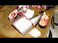 fish market in kolkata fish cutting skills মাছ কাটার দক্ষতা 🐠🐟