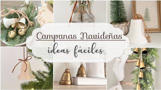 5 DIY CAMPANAS NAVIDAD 🎄 Ideas para decorar tu hogar gastando muy poco | Diy Christmas.