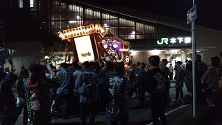 2023.10.7.  印西市 木下  竹袋稲荷神社祭礼(1日目)  万灯神輿と三ケ町 夜の競演②