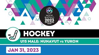 2023 AWG U15 Male Hockey 🏒 Nunavut v Yukon [Jan 31, 2023]