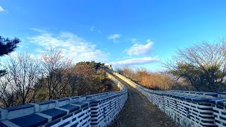 Walk along the fortress trail on the mountain, fortress walk, Namhansanseong Fortress