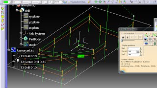 Catia CAM tutorial : Center drill , Drill deep hole