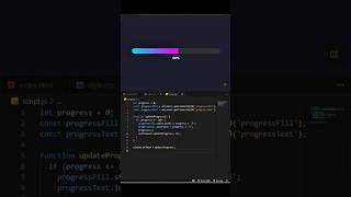 Animated Progress Bar using HTML, CSS & JavaScript. Smooth & Easy Tutorial for Beginners. #coding