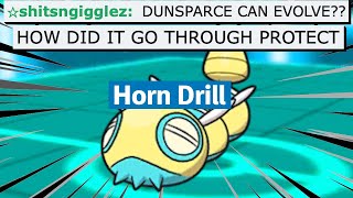 DUNSPARCES EVOLUTION CAN HIT THROUGH PROTECT!