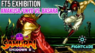 Samurai Shodown III Exhibition - Amakusa/Ukyo vs Basara FT5 Fightcade 2 Set [4K/60fps]