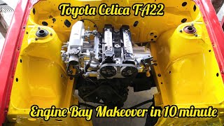 Toyota Celica TA22 Engine Bay Makeover In 10 Minute