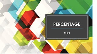 Percentage Lesson-1:Arithmetic (In Mizo)| Tips and Tricks | Percentage Mizo tawng #SSC #BankPo#Upsc