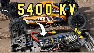 5400kv Hobbywing Brushless HSP Vortex is incredible!