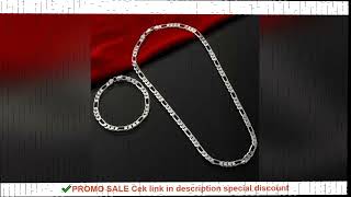 925 Sterling Silver 4MM 16-30 Inches Man Figaro Chain Bracelet Necklace For Woman Fashion Couple Chr