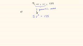 43.  Insert two geometric means between 5 and 135.