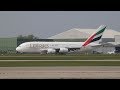 LOUD Emirates Airbus A380 Departure from Manchester Airport! | A6-EDS | 22nd April