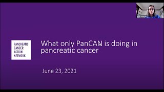 What only PanCAN is doing in pancreatic cancer