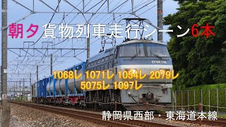 JR貨物 2022/05/30 月曜日は空コキ運休多し 朝夕貨物列車6本 東海道本線