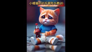 小橘猫的可乐冒险与教训 #Ai绘画  #超级可爱的小猫咪  #分享给可爱有趣的人看  #可爱猫咪  #猫咪的心思都写在脸上了