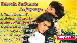 Dilwale Dulhania Le Jayenge Movie ki All Songs | Shahrukh Khan & Kajol