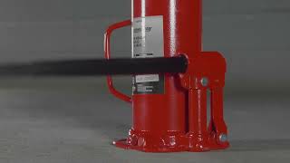 Strongway Hydraulic Bottle Jack |12-Ton | Welded Base | 88709.STR | Features