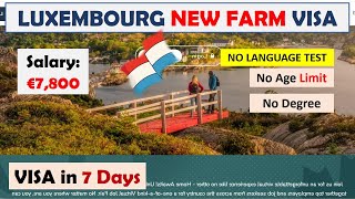 Luxembourg New Farm Jobs Visa | Farm Jobs in Luxembourg | Luxembourg Work Visa | Owafk Africa