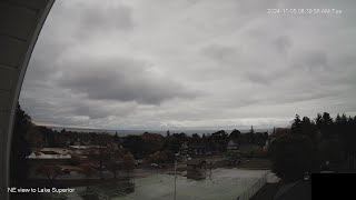 November 5, 2024 dawn to dusk sky time lapse, Marquette, Michigan