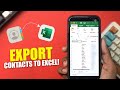 How to Export iPhone Contacts to Excel | Transfer iPhone Contacts to Excel