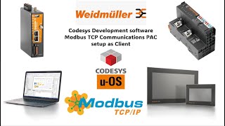 Codesys u-OS Modbus TCP Client to Server coms