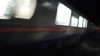 12052 Madagaon Dadar Janshatabi Express crossing at Vinhere Railway Station (Konkan Railway)